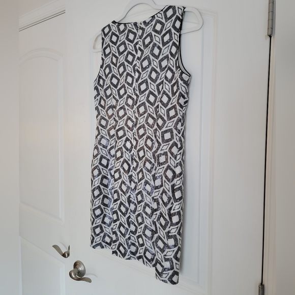 BR BANANA REPUBLIC FULLY SEQUINED GEOMETRIC PATTERN NYE DRESS SIZE 2 - Picture 7 of 11